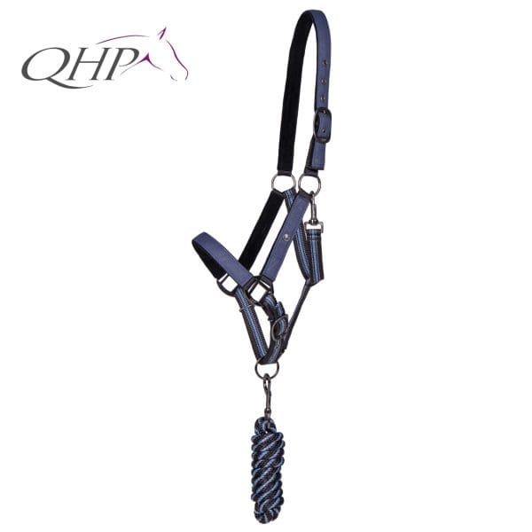 QHP Halsterset met Turnout Collection Sapphire